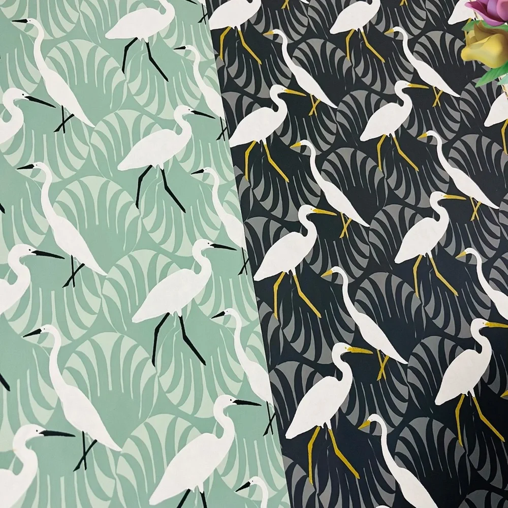 10 Fun Scenic Farm & Bird Wallpaper Sheets Bundle-Rooster, Heron- Assorted Sizes